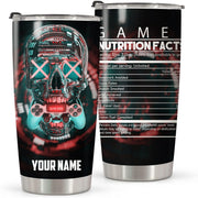 Personalized Name Gamer Nutrition Tumbler 20oz 30oz Cup