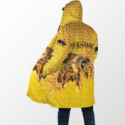 Personalized Name Honey Bee Hooded Cloak Q300801