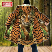 Personalized Name Tiger Forest Hooded Cloak Q280906