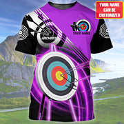 Personalized Name Purple Archery All Over Printed Unisex Shirt Q061012