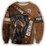 Personalized Rottweiler Dog 3D All Over Printed Unisex Shirt