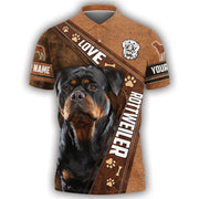 Personalized Rottweiler Dog 3D All Over Printed Unisex Shirt