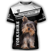 Personalized Yorkshire Dog 3D All Over Printed Unisex Shirt AK