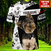 Personalized Yorkshire Dog 3D All Over Printed Unisex Shirt AK