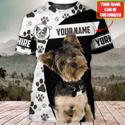 Personalized Yorkshire Dog 3D All Over Printed Unisex Shirt AK