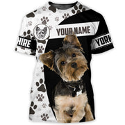 Personalized Yorkshire Dog 3D All Over Printed Unisex Shirt AK