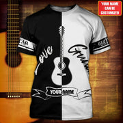 Personalized Name Love Guitar AK5 All Over Printed Unisex Shirt