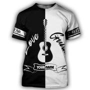 Personalized Name Love Guitar AK5 All Over Printed Unisex Shirt