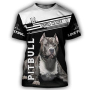 Personalized Name Pitbull AK2 All Over Printed Unisex Shirt