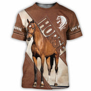 Horse Portrait All Over Printed Unisex Shirt