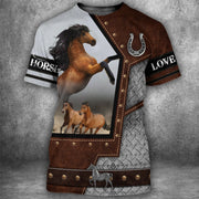 Love Horse 3D All Over Printed Unisex Shirt
