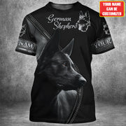 Personalized Name German Shepherd Dog AK45 3D All Over Printed Unisex Shirt