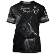 Personalized Name German Shepherd Dog AK45 3D All Over Printed Unisex Shirt