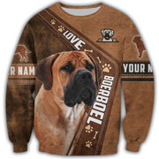 Personalized Name Boerboel Dog AK47 All Over Printed Unisex Shirt