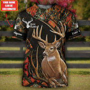 Personalized Name Deer Hunting 3D All Over Printed Unisex Shirt