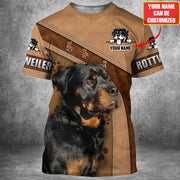 Personalized Rottweiler Dog 3D All Over Printed Unisex Shirt