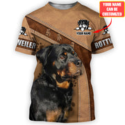 Personalized Rottweiler Dog 3D All Over Printed Unisex Shirt