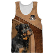 Personalized Rottweiler Dog 3D All Over Printed Unisex Shirt