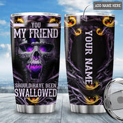 Personalized Name Skull Tumbler 20oz 30oz Cup
