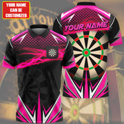 Personalized Name Darts Team All Over Printed Unisex Shirt Pink Version P050402