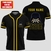 Dart Vader Funny Personalized Name 3D Shirt For Darts Player P070307