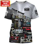 Personalized Name Boombox Vintage All Over Printed Unisex Tshirt P100401