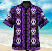 Skull Patterm Hawaii Shirt LP08
