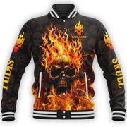 Personalized Name Fire Skull 3D Shirt P280701