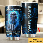 Personalized Name Skull Tumbler 20oz 30oz Cup Q080807