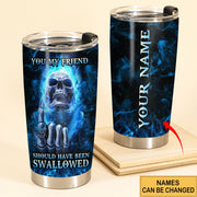 Personalized Name Skull Tumbler 20oz 30oz Cup Q080807