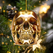 Gold Skull Funny Ornament Q131006