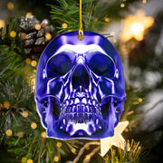 Blue Skull Funny Ornament Q131006