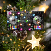 DJ Mixer Christmas Funny Ornament Q181007