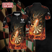 Personalized Name Dragon Fire Darts All Over Printed Unisex Shirt Q200903