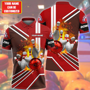 Personalized Name Red Bowling Ball All Over Printed Unisex Shirt Q310306