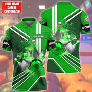 Personalized Name Green Bowling Ball All Over Printed Unisex Shirt Q310306